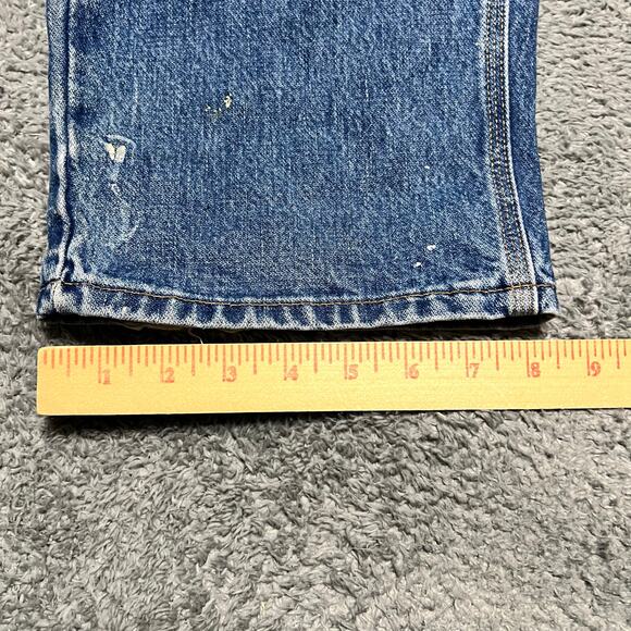 All American Clothing Co Jeans Mens 34 X 32 Blue Straight 90s Made USA Carpenter - Picture 11 of 12